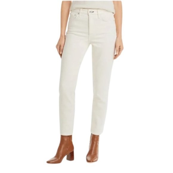 rag & bone Denim - NWT Rag & Bone Nina High Rise Ankle Cigarette in Ecru size 28
